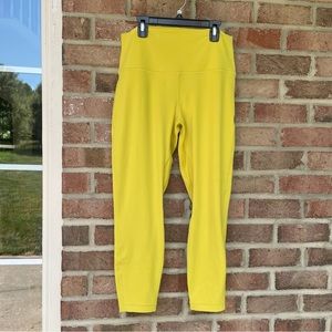 Lululemon yellow Align HR 25” leggings New 12